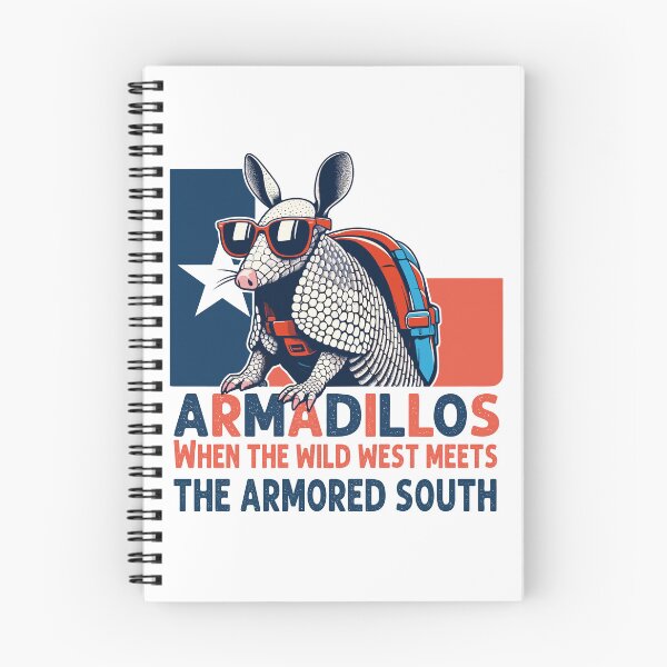 Item preview, Armadillos - Texas Armadillos: When the Wild West meets the Armored South. designed and sold by JessArty ⭐⭐⭐⭐⭐.