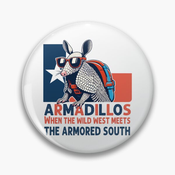 Item preview, Armadillos - Texas Armadillos: When the Wild West meets the Armored South. designed and sold by JessArty ⭐⭐⭐⭐⭐.