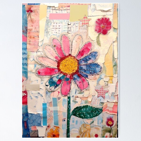 Item preview, Mixed Media Daisy designed and sold by iridescent soul art.