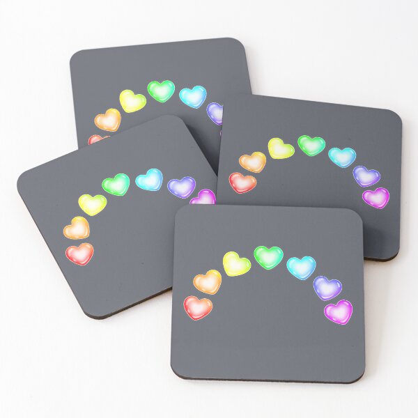 Item preview, colorful hearts soap bubbles rainbow designed and sold by LESSILU.