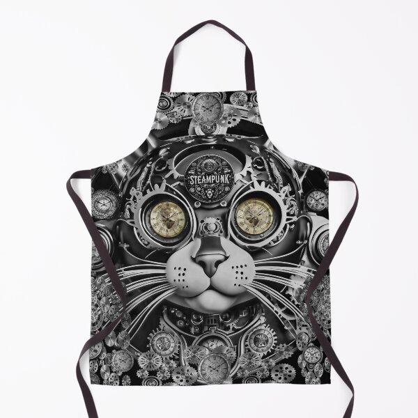Item preview, Futuristic Steampunk Cat designed and sold by Drone-tees.