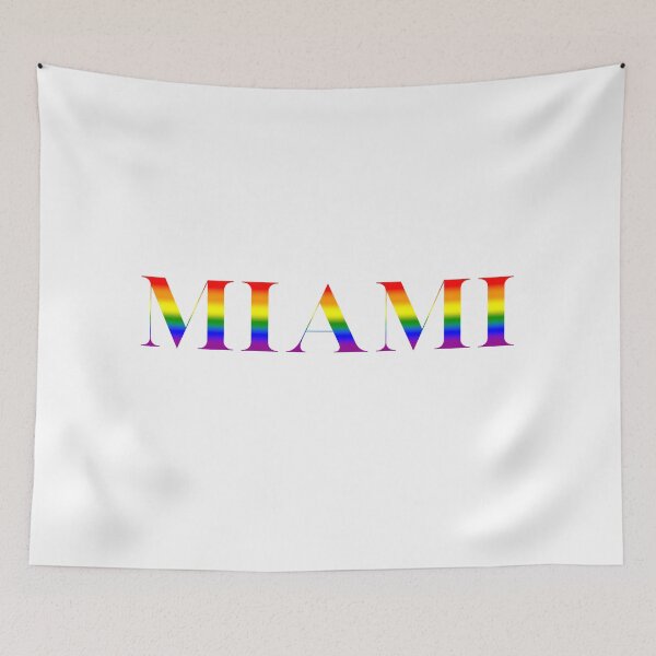 Item preview, LGBTQ Rainbow Pride Miami Design – Vibrant Pride Art designed and sold by Travelslightly.