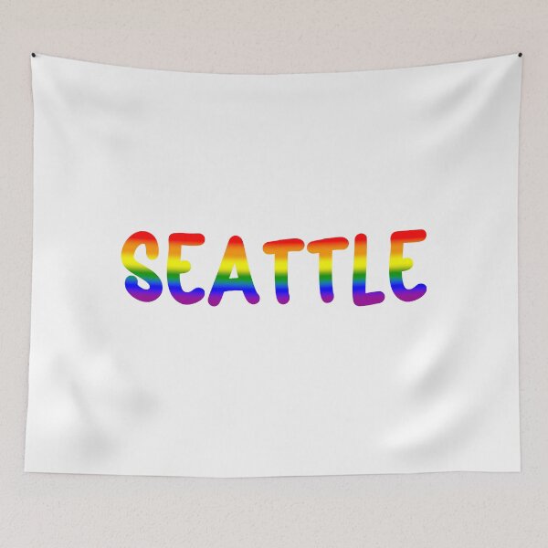 Item preview, LGBTQ Rainbow Pride Seattle Design – Vibrant Pride Art designed and sold by Travelslightly.