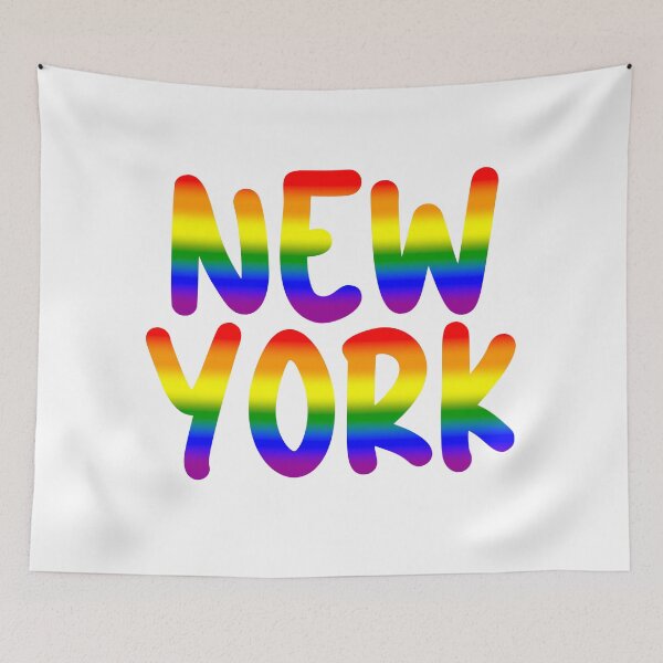 Item preview, LGBTQ Rainbow Pride New York Design – Vibrant Pride Art designed and sold by Travelslightly.