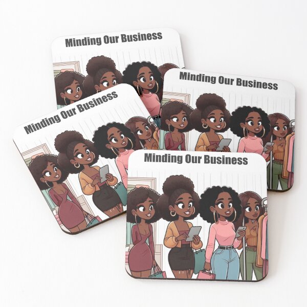 Item preview, Black girls shopping designed and sold by Kimmy and Zamiah Art.