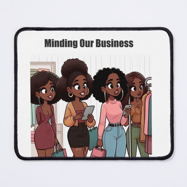 Item preview, Black girls shopping designed and sold by Kimmy and Zamiah Art.