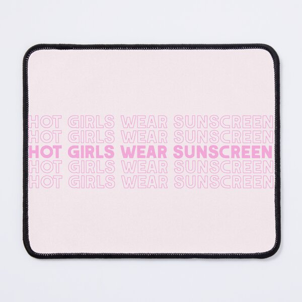 Item preview, Hot Girls Wear Sunscreen Pink Aesthetic Skincare Quote designed and sold by Creative Brat Design Studio.