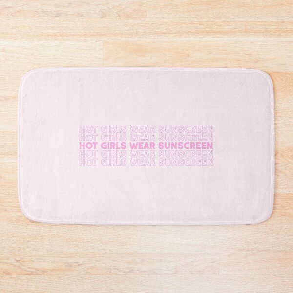 Item preview, Hot Girls Wear Sunscreen Pink Aesthetic Skincare Quote designed and sold by Creative Brat Design Studio.