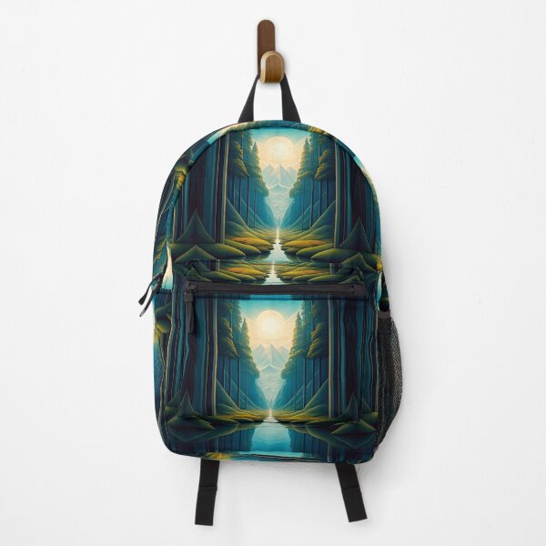 Item preview, Beautiful mountain and forest abstract landscape, designed and sold by Coolparrotgirl.
