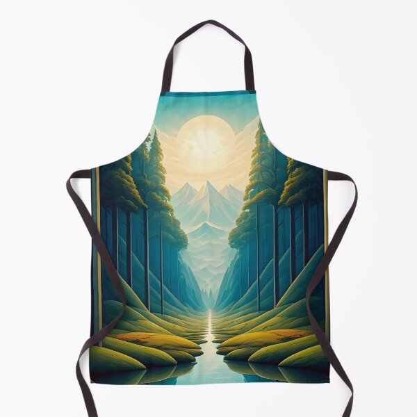 Item preview,  Beautiful mountain and forest abstract landscape,  designed and sold by Coolparrotgirl.