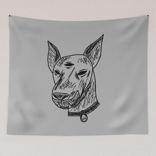 Item preview, 3-Eyed Doberman Sketch designed and sold by SillyStarlight.
