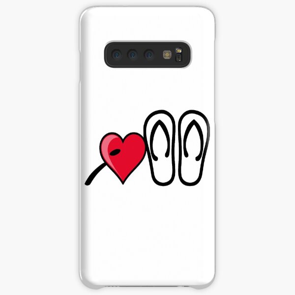 I heart I love flip flops sandals Samsung Galaxy Snap Case