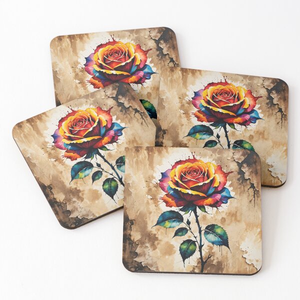 Item preview, Colourful Rose, Ai Generated Art  designed and sold by ACC .