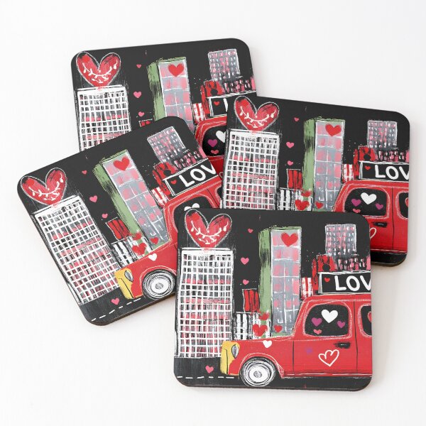 Item preview, Valentine’s Day in London: Romantic Taxi Ride and A Whimsical Journey Through the City Abstract Digital Generative AI Art designed and sold by OlfactoART Studio.
