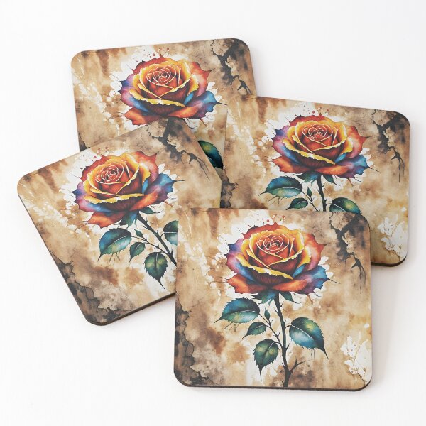 Item preview, Colourful Rose, Ai Generated Art  designed and sold by ACC .