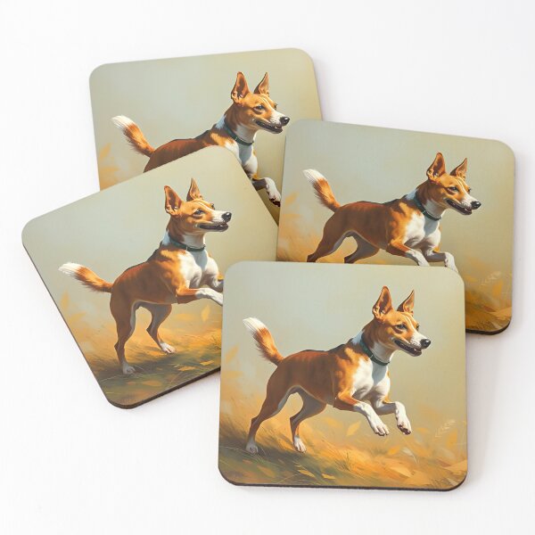Item preview, Running Basenji Dog Oil Painting Style Dog Lover designed and sold by kakarikihill.