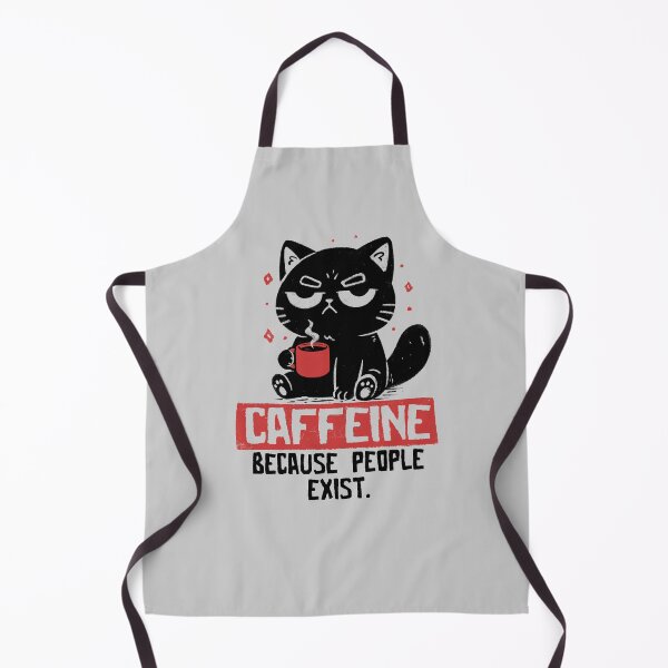 Item preview, Caffeine Because People Exist Funny Coffee Cat designed and sold by koalateess.