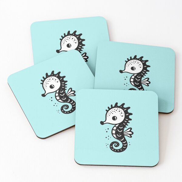 Item preview, Sweet Seahorse - Minimalist Ocean Art designed and sold by happyartworks.