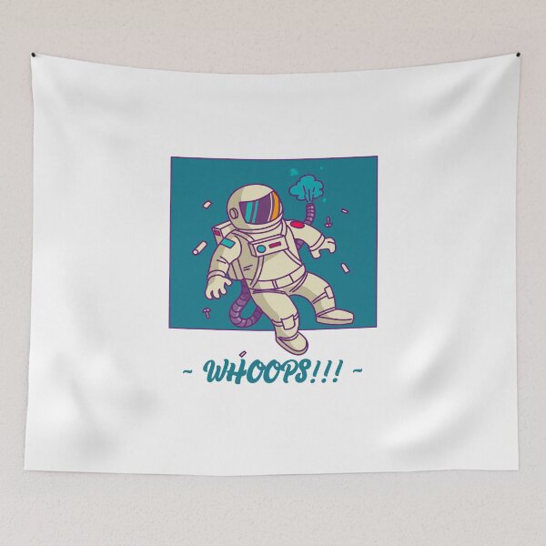 Item preview, Whoops, an astronaut losing air designed and sold by FunEyeDesign.