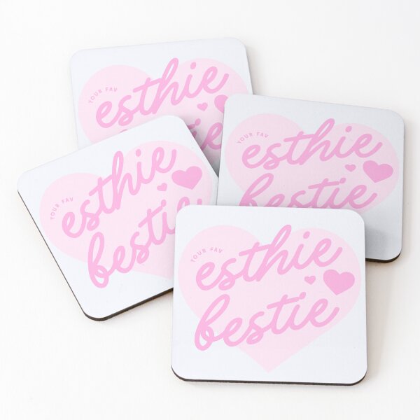 Item preview, Esthie Bestie Pink Aesthetic Esthetician Quote designed and sold by Creative Brat Design Studio.