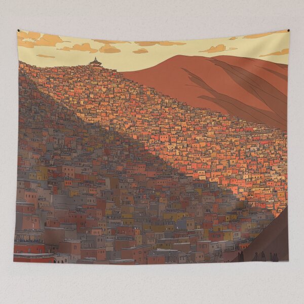 Item preview, Larung Gar, Tibet | Anime style designed and sold by ComicsFactory.