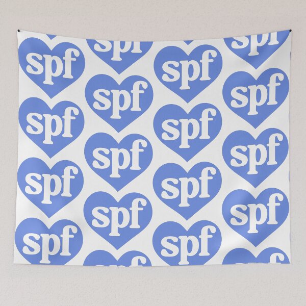 Item preview, I Love SPF Skincare Lover Blue Aesthetic designed and sold by Creative Brat Design Studio.