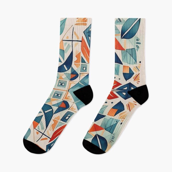 Item preview, Watercolor Whimsy in Folk Geometry - dePace' designed and sold by mrpropcake.