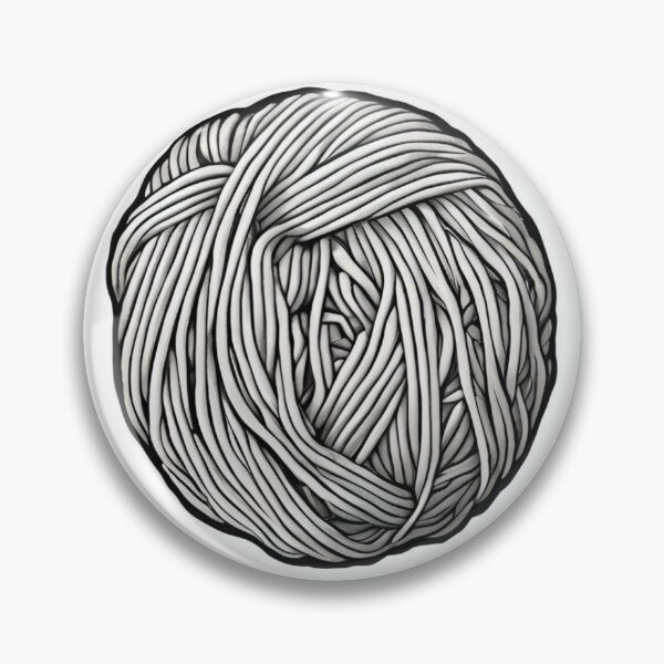 Item preview, Black and white ball of yarn  designed and sold by Sophie Cotton.