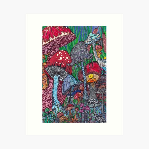 FUNGI FLOW Art Print