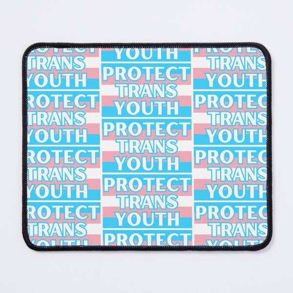 Item preview, Protect Trans Youth Flag Big Font designed and sold by bitebackcobbc.