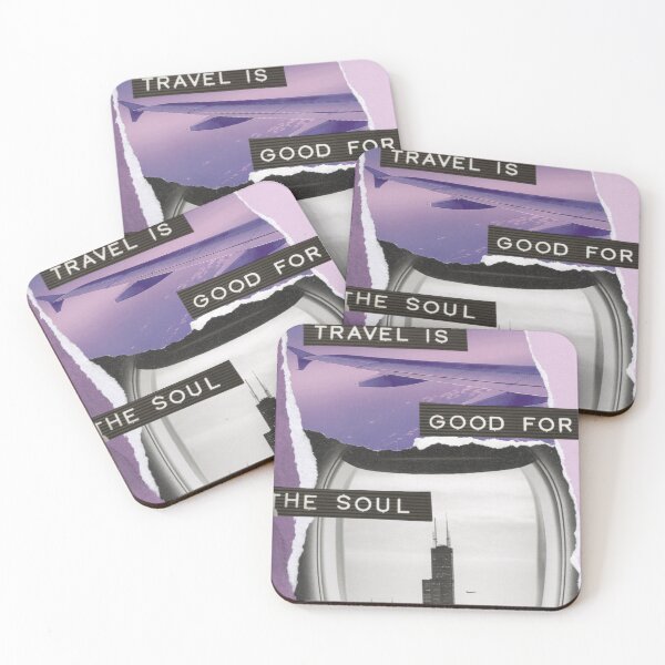 Item preview, Travel soul ripped paper art designed and sold by Deb Puzzledrobots.