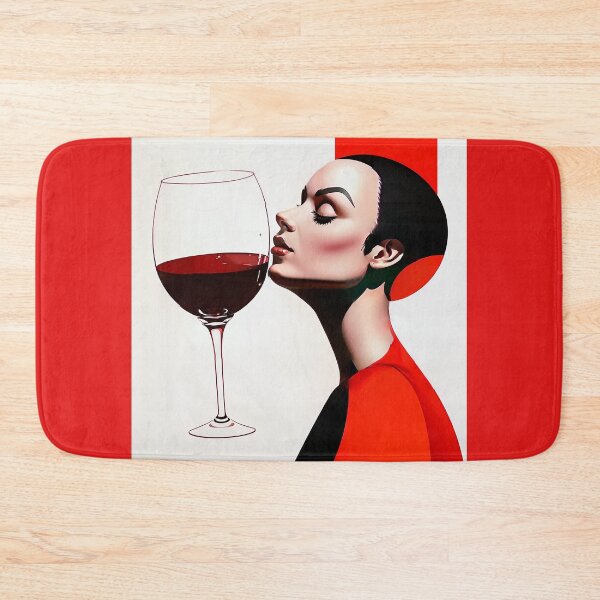 Item preview, A woman with a glass of red wine. designed and sold by Natalia-Vlad.
