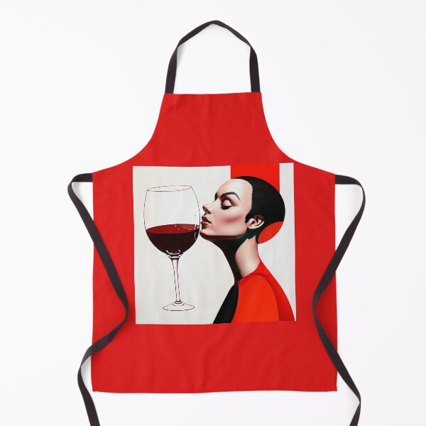 Item preview, A woman with a glass of red wine. designed and sold by Natalia-Vlad.