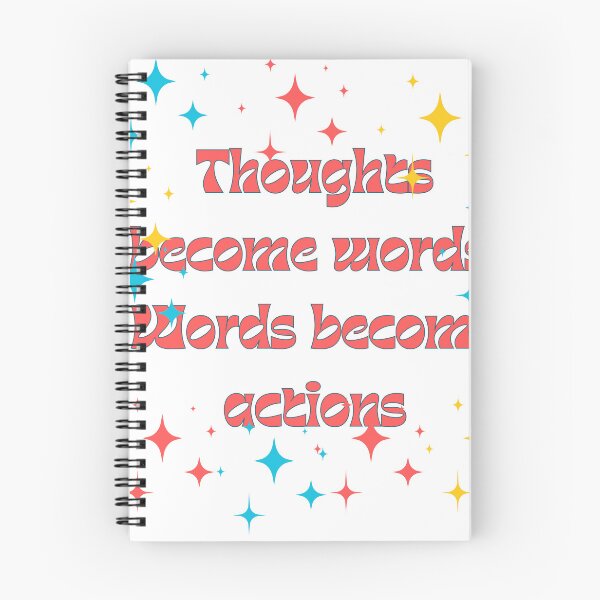 Item preview, Thoughts become words. Words become actions Quote Vintage Retro designed and sold by ugsdesignS.