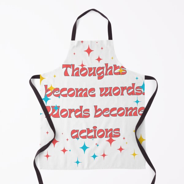 Item preview, Thoughts become words. Words become actions Quote Vintage Retro designed and sold by ugsdesignS.