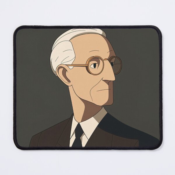 Item preview, Le Corbusier portrait | Anime style designed and sold by ComicsFactory.