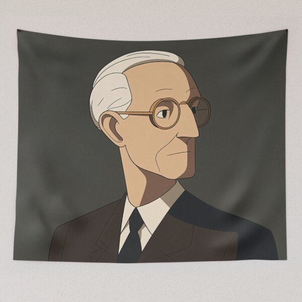 Item preview, Le Corbusier portrait | Anime style designed and sold by ComicsFactory.