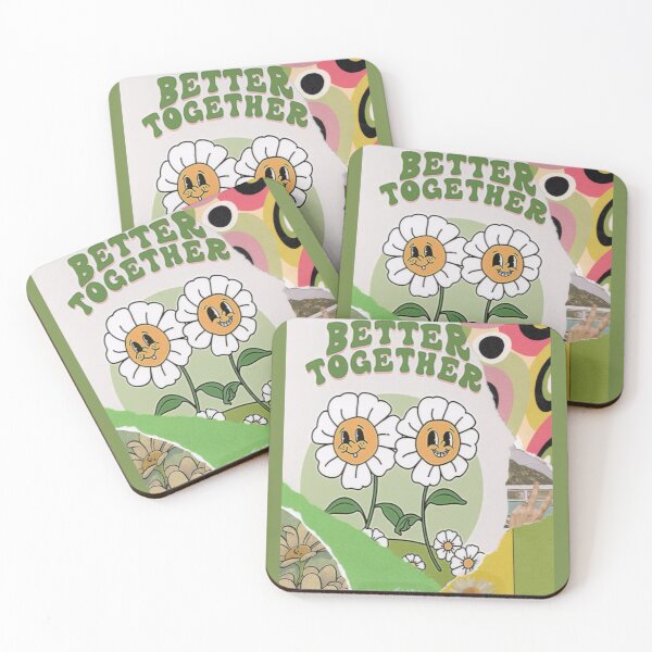 Item preview, Better together ripped paper art designed and sold by Deb Puzzledrobots.
