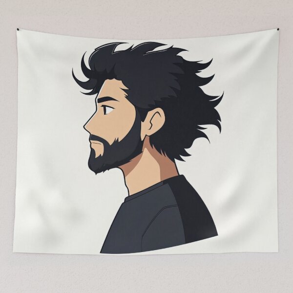 Aperçu de l'œuvre Homme libanais, portrait | Style anime créée et vendue par ComicsFactory.