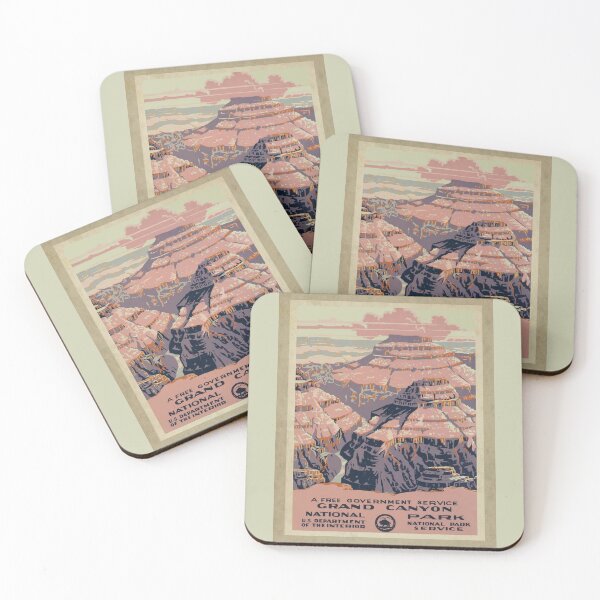 Item preview, Vintage Travel Poster Grand Canyon Print designed and sold by art64.