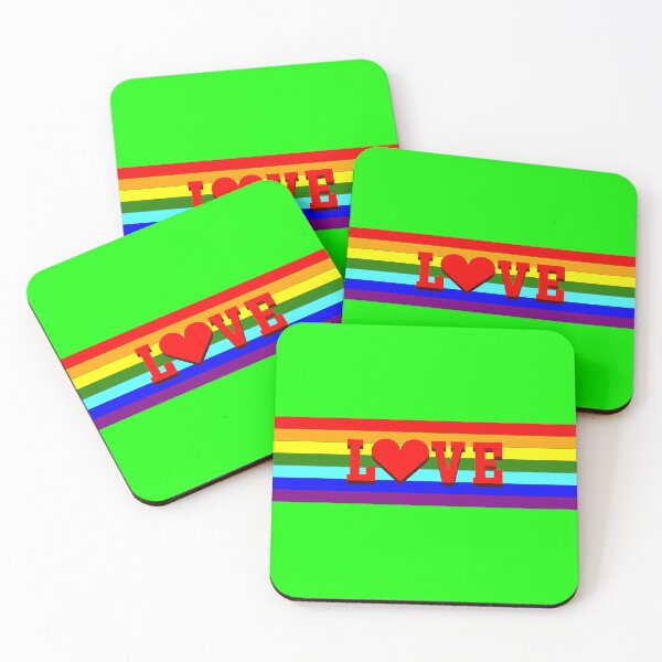Item preview, love, with the heart, lights up in a vibrant rainbow background, symbolizing inclusion and celebrating equal rights designed and sold by rikyfreestyle.