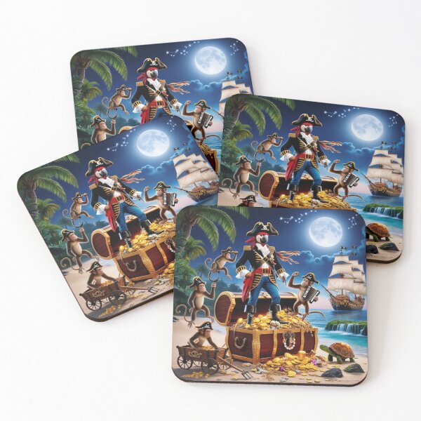 Item preview, Tropical Pirate Animals Treasure Hunt Adventure designed and sold by Dream Output .