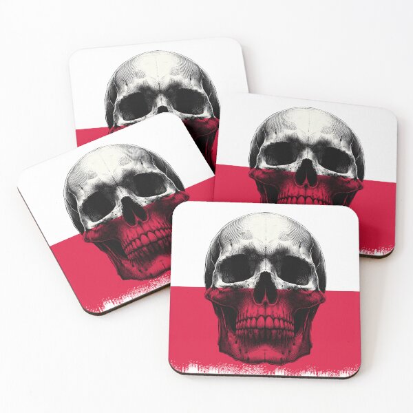 Item preview, POLAND SKULL FLAG NATION RAREART COUNTRY HALLOWEEN #ogirdor designed and sold by ogirdorgraphics.