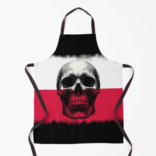 Item preview, POLAND SKULL FLAG NATION RAREART COUNTRY HALLOWEEN #ogirdor designed and sold by ogirdorgraphics.