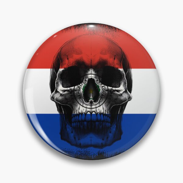 Item preview, PARAGUAY SKULL FLAG NATION RAREART COUNTRY HALLOWEEN #ogirdor designed and sold by ogirdorgraphics.