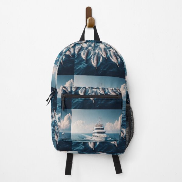 Item preview, Dolphins & A Yacht designed and sold by MajesticPx.