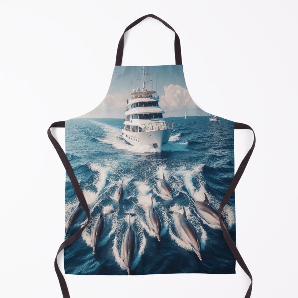 Item preview, Dolphins & A Yacht designed and sold by MajesticPx.