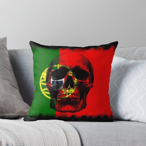 Item preview, PORTUGAL SKULL FLAG NATION RAREART COUNTRY HALLOWEEN #ogirdor designed and sold by ogirdorgraphics.