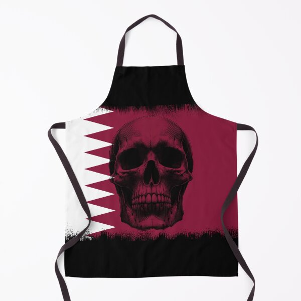 Item preview, QATAR SKULL FLAG NATION RAREART COUNTRY HALLOWEEN #ogirdor designed and sold by ogirdorgraphics.