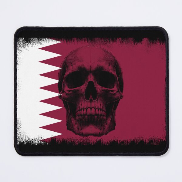 Item preview, QATAR SKULL FLAG NATION RAREART COUNTRY HALLOWEEN #ogirdor designed and sold by ogirdorgraphics.